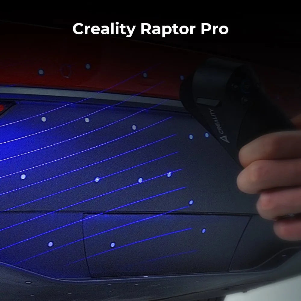 Creality Raptor Pro 3D Scanner 22+7 Blue Laser Line / NIR Light 0.02mm Accuracy 60FPS Anti-Shake Tracking 24Bit Color Scanning