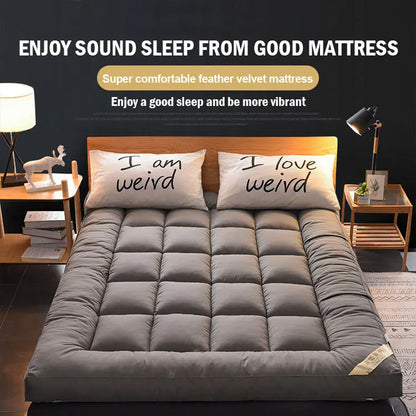 Down soft mattress five-star hotel three-dimensional thickened 10cm mattress student dormitory 0.9m/1.2m soft cushion quilt