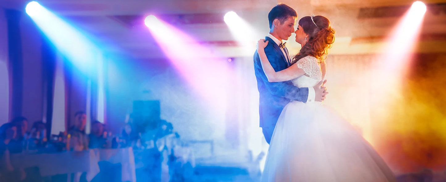 U'King 2Pcs 220W Beam Wash Zoom Moving Head Lights With Light Strip19X15W RGBW LED Stage Light DMX512 DJ Light For KTV Bar Party