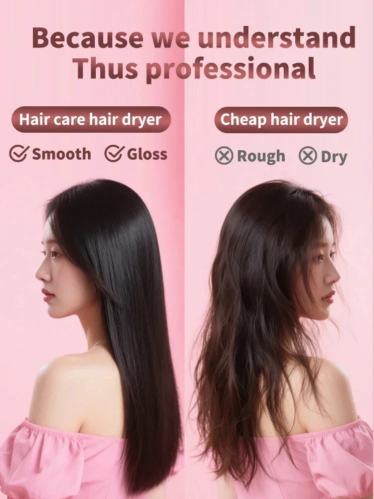 Fast Drying 200M Anion Blow Dryer Leafless Design Professional Negative Ion Care Powerful Hair Dryer For Home Use HD18