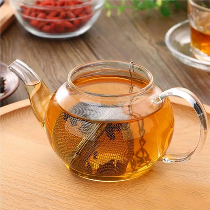 Stainless Steel Tea Ball Mesh Infuser Strainers 2pcs Tea Filter Interval Diffuser Tea Ball Loose Leaf Tea Strainer Kitchen Tools