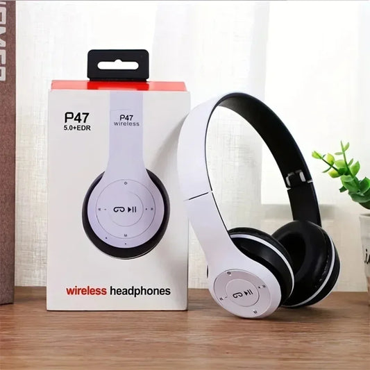 Multifunctional Portable Foldable Headmounted Wireless Bluetooth 5.0 Headset For Bluetooth connection TF Card Wired Connection