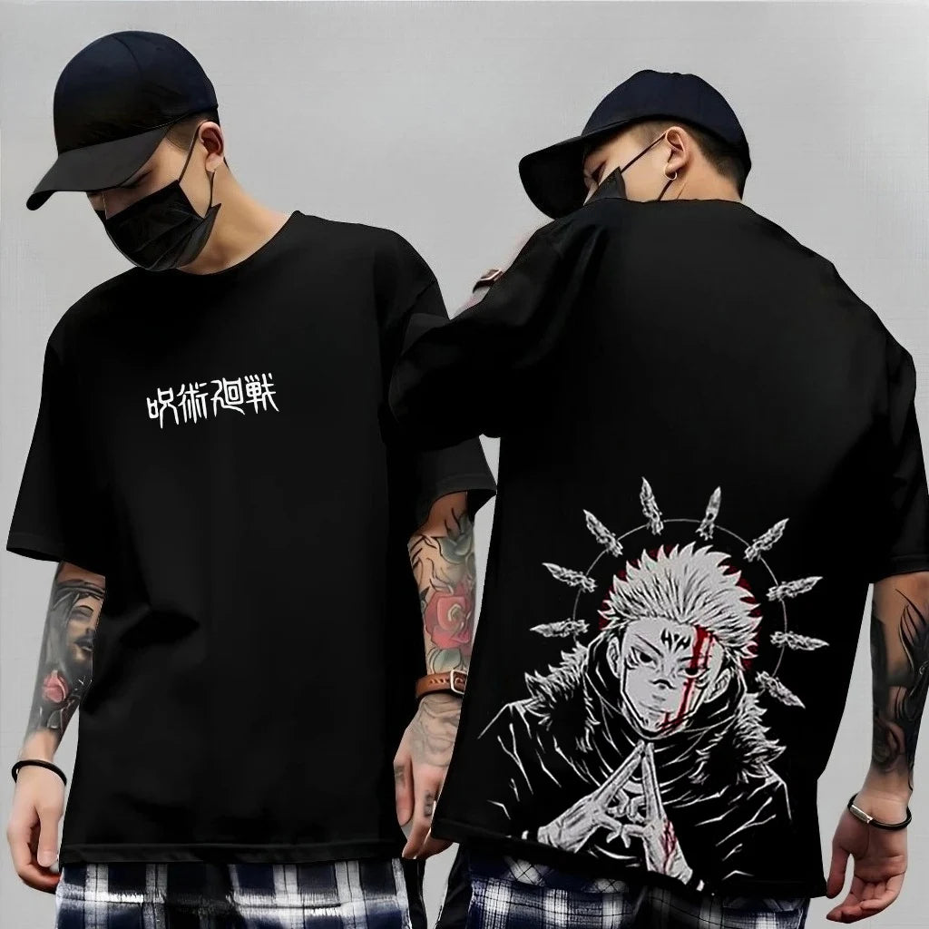 Anime Gojo Satoru Jujutsu Kaisen Printed T-shirt Men's and Women's T-shirt Men's Top Sports T-shirt Men's T-shirt Summer Tee New