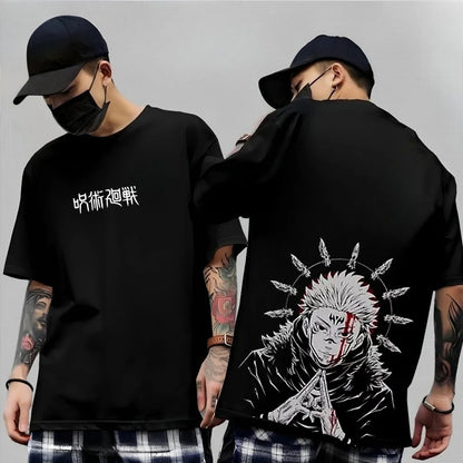 Anime Gojo Satoru Jujutsu Kaisen Printed T-shirt Men's and Women's T-shirt Men's Top Sports T-shirt Men's T-shirt Summer Tee New