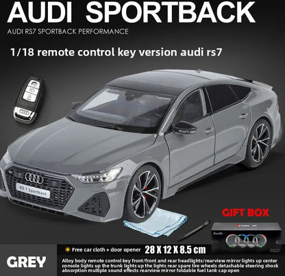 Simulation 1:18 AUDI RS7 Sportback Alloy Car Model Children Toy Vehicle Collectibles Miniature Voiture Home Decor Birthday Gift