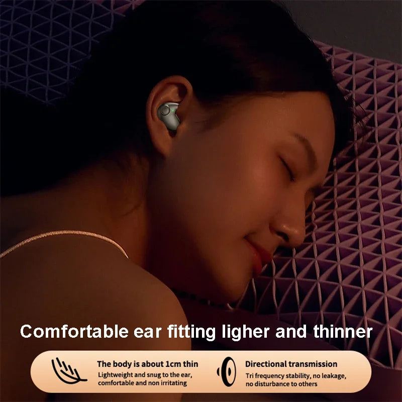 Invisible Sleep Earphones Bluetooth 5.3 Headphones IPX5 Waterproof Noise Reduction Earbuds Touch Control Wireless Headsets