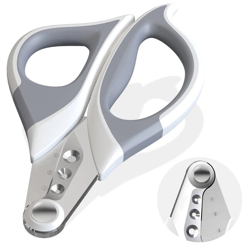 Benepaw Professional Pet Nail Clippers 3 Cutting Holes Cat Claw Trimmer Avoid Over Cutting Grooming Tool For Small Animals