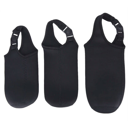【SE】Portable Water Bottle Insulated Neoprene Holder Pouch Bag 420ML/550ML/750ML Travel Thermos Cup Cover With Adjustable Strap