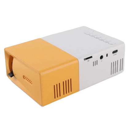 Outdoor Projector Small Projector 1080P Portable 100ANSI 1000LM Brightness Manual Focus 100in Screen Support LED Movie Projector
