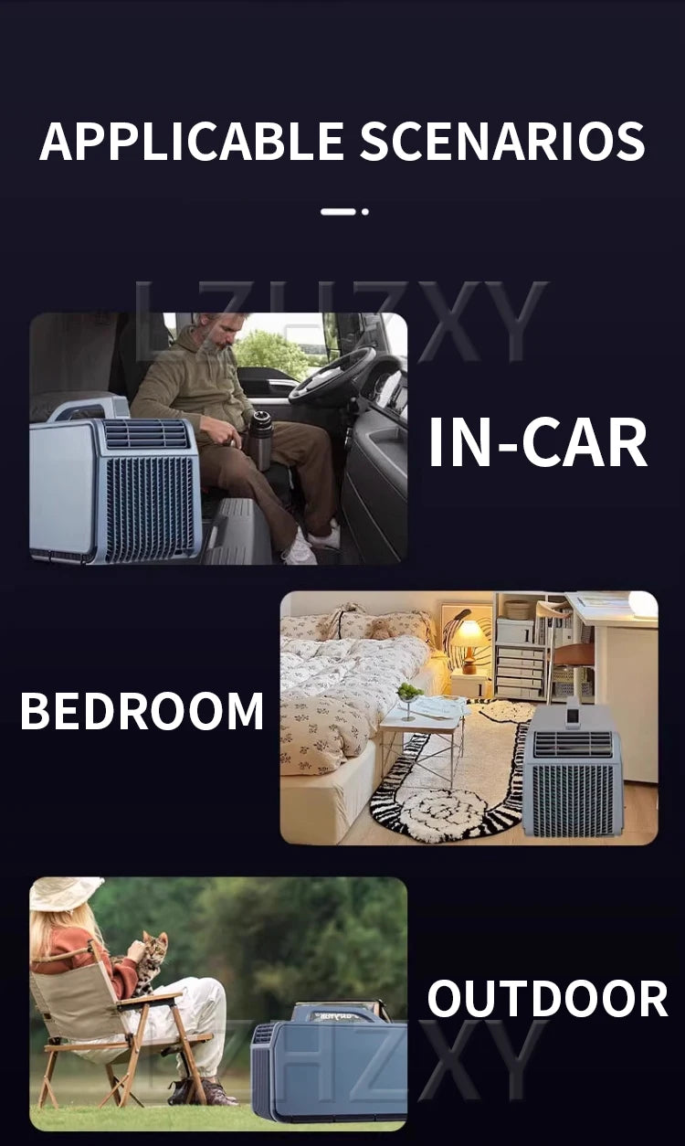 Outdoor mobile air conditioner portable 110V24V/12V universal parking room camping compressor refrigeration