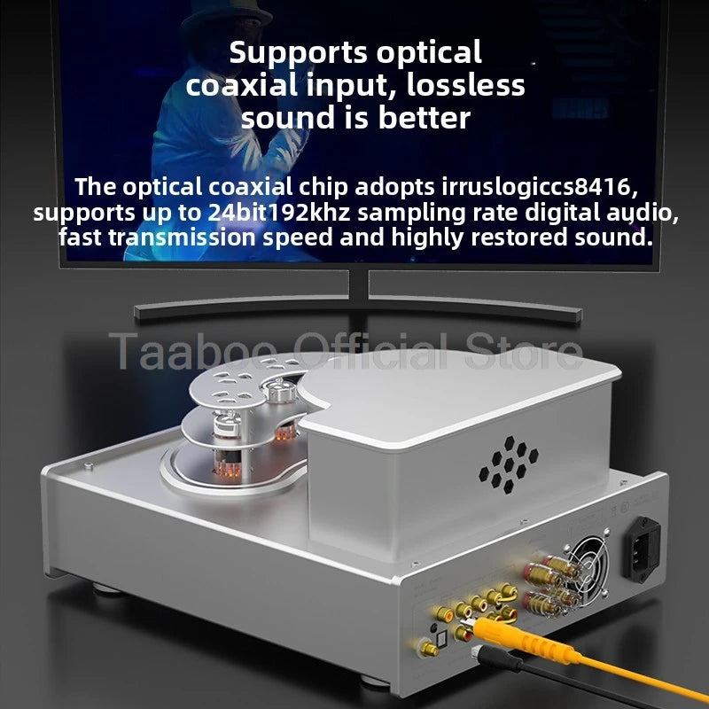 Home Theater Set 5.0 Bluetooth Amplifier 75Wx2 Tube Amp with Aluminum Case 6.5inch Speakers 120W Loudspeakers For Home Studio DJ