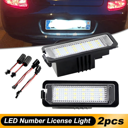 2Pcs For Porsche Cayenne 958 92A 2011 2012 2013 2015 2015 2016 2017 2018 2019 2020 2021 2022 LED Number License Plate Lights