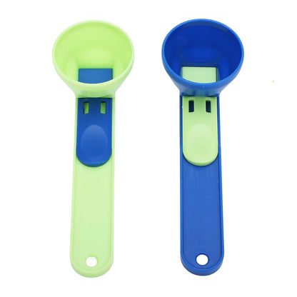 Protein Powder Funnel Scoop ABS Spill Proof Sliding Spoon Coffee Scoop Funnel for Sports Drink Protein Powder Funnel Scoop