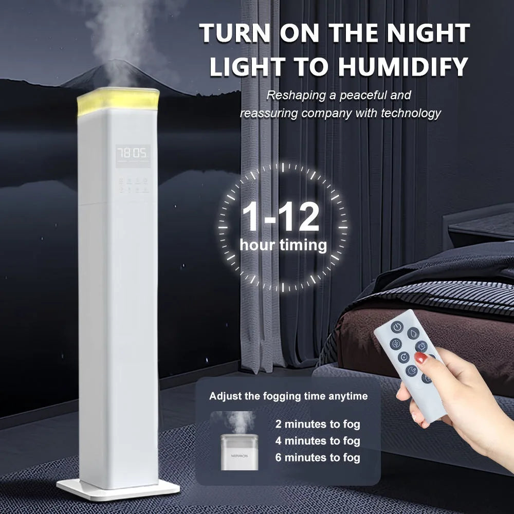 2025 New 13L Smart Humidifier with Warm Mist & Cool Mist Dual Mode, 360° Nozzle Energy Saving, Easy Clean for Home Office