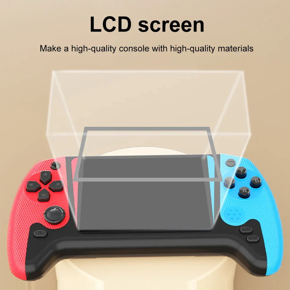 Portable Game Console 3.5inch LCD Screen Built-in 500 Games Nostalgic Game Console 1200mAh Video Game Console for Single Player