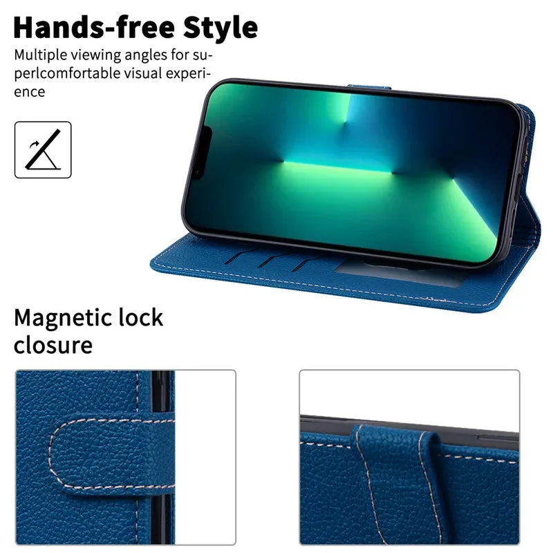 For Poco X7 Pro Case Leather Wallet Phone Case For Xiaomi Poco X7 Pro 5G Case Book Coque Fundas Cover For Poco X7 Pro 5G Bumper