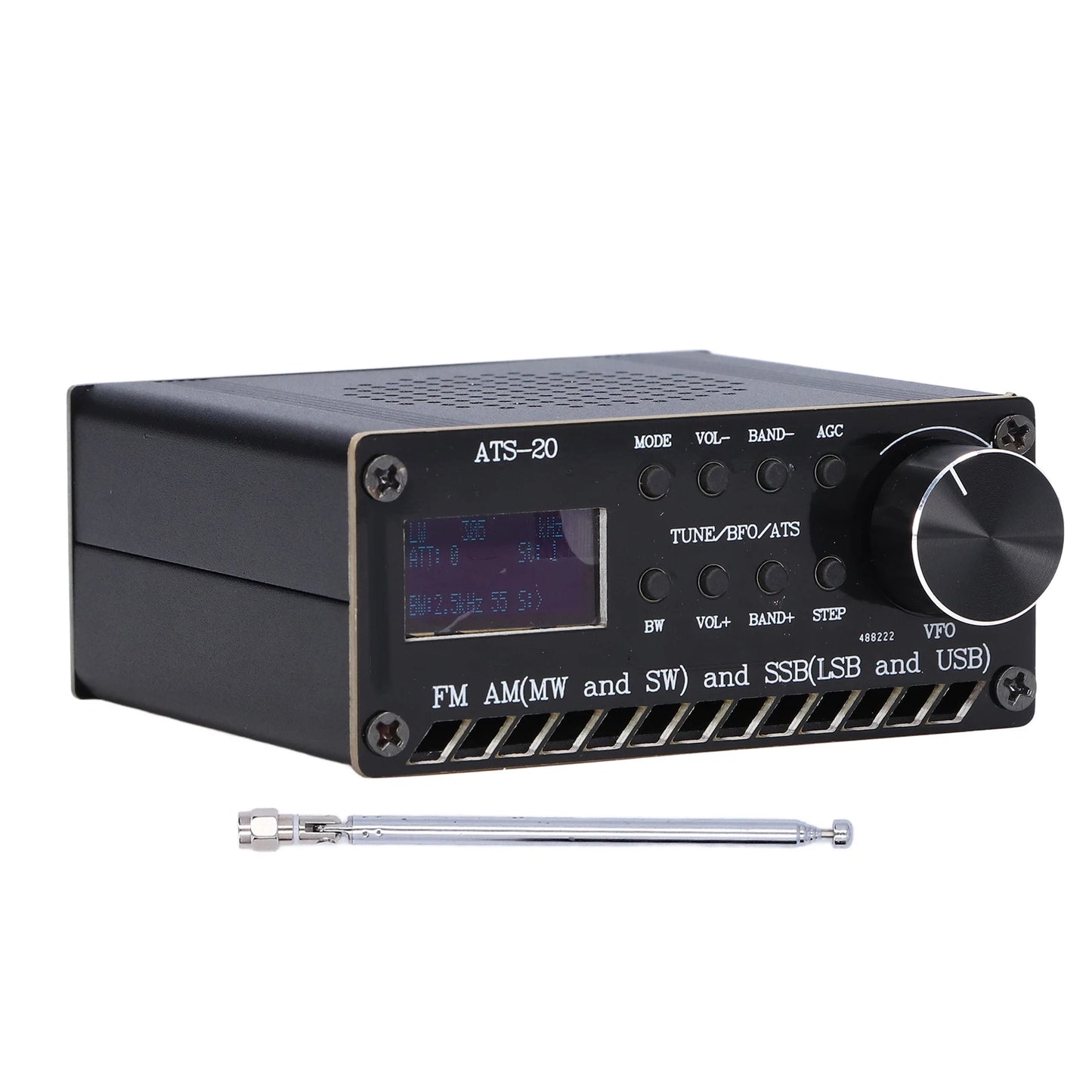 ATS-20 Radio Full Band Receiver DSP FM AM SSB Si4732 Portable Rechargeable with Antenna