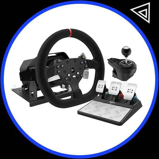 Pxn V10 Steering Wheel Gaming Controller Wired Force 900 Rotation Game Steering Wheel For Ps3/Ps4/Switch/Xbox Man Gifts Custom