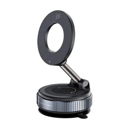 K007 Strong Magnetic Car Phone Holder Foldable Design 360° Adjustable Vacuum Mount for Car/Desk/Bathroom/Universal Use