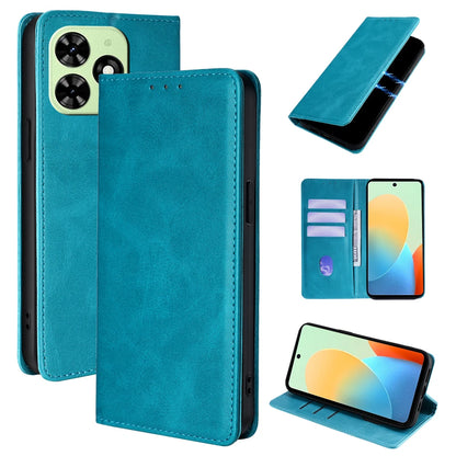 Business Magnetic Phone Case for Tecno Spark 20 10 Pro 20C 10C 8C Spark GO 2024 Pop 8 Pro Leather Wallet Case Flip Cover