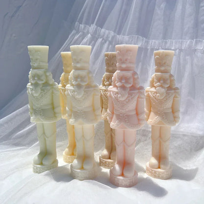 Nutcracker Silicone Candle Mold Dinner Soy Wax Silicone Mould Christmas Ornaments Christmas Decor Silicone Mold