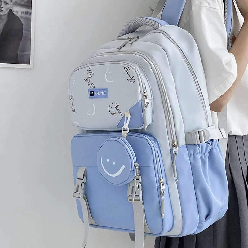 Middle School Student School Backpack School Bags Girls Kids Schoolbag Primary School Backpack Travel Student Book Bag mochilas
