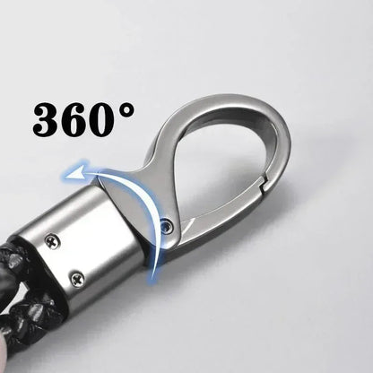 Metal Car Keychain Leather Rope Key Rings Keyring For Jeep Renegade Compass Wrangler Patriot Grand Cherokee Rubicon Accessories