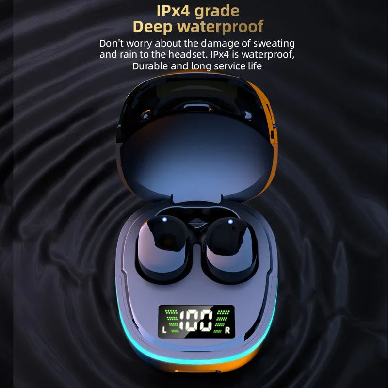 TWS Bluetooth Earphones Touch Control HiFi Stereo Sound Waterproof In-Ear Game Headset With Mic Sport Portable Headphones