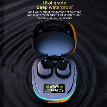 TWS Bluetooth Earphones Touch Control HiFi Stereo Sound Waterproof In-Ear Game Headset With Mic Sport Portable Headphones
