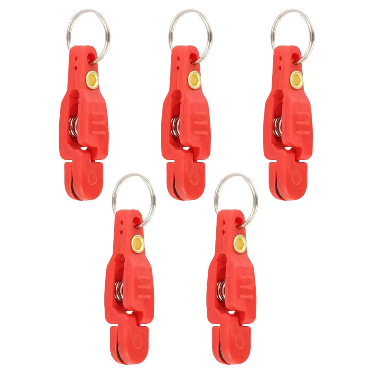 5 Pieces Heavy Tension Snap Release Clips for Weight Boat Fishing Downrigger with Key Ring for Kite Weight Downrigger ﻿ ﻿