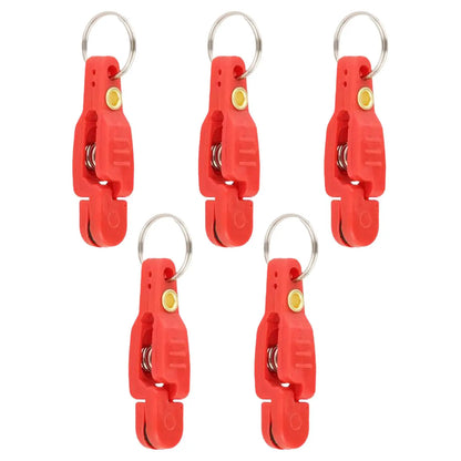 5 Pieces Heavy Tension Snap Release Clips for Weight Boat Fishing Downrigger with Key Ring for Kite Weight Downrigger ﻿ ﻿