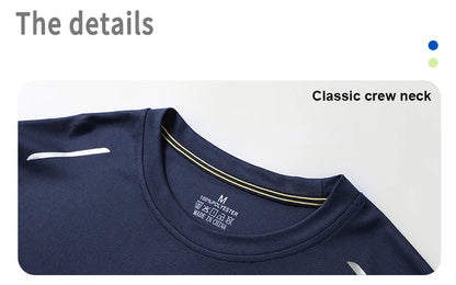 Long-Sleeved Ice Silk Breathable Running Top Round Neck Fitness Wear Quick-Drying Sports T-Shirt Thin Casual Quick-Drying