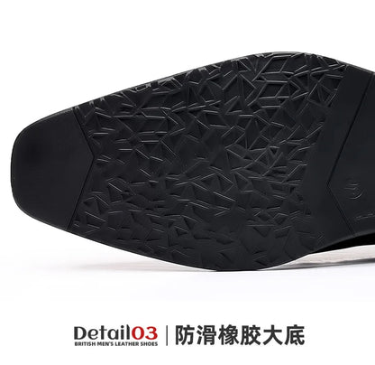 Business Men's Dress Shoes Patent Leather Trend Mens Party Shoe Soft Sole Casual Shoes Plus Size 38-48 Men Shoes High Quality