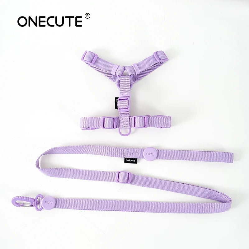 Dog Harness Dog Collar Dog Leash Macarone Color Cat Accessories Pet Small Dog Accessories Small Dog Harness Dog Supplies