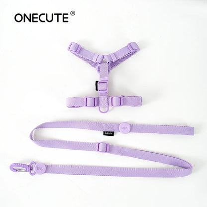 Dog Harness Dog Collar Dog Leash Macarone Color Cat Accessories Pet Small Dog Accessories Small Dog Harness Dog Supplies