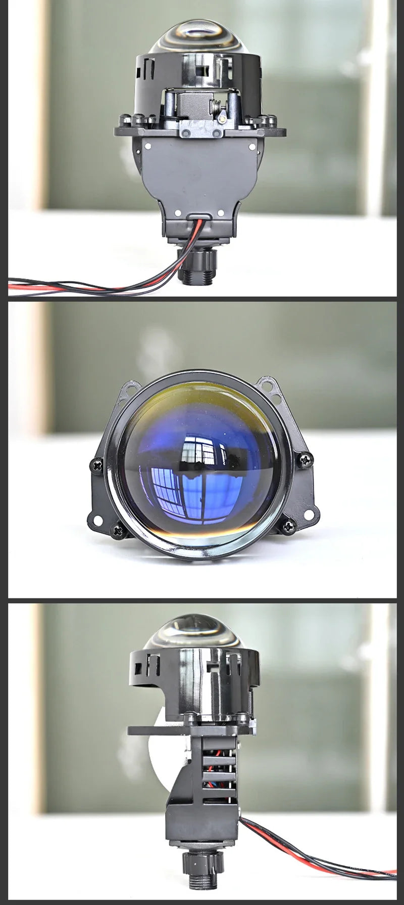 2PCS 3 Inch Bi LED Projector Lenses For Headlight Hella 120W 60000LM Auto Lamp Car Lights Retrofit Kits Hyperboloid Lens