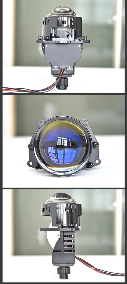 2PCS 3 Inch Bi LED Projector Lenses For Headlight Hella 120W 60000LM Auto Lamp Car Lights Retrofit Kits Hyperboloid Lens