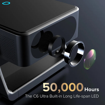 Fintex C6 Ultra Projector 4K FullHD 18000Lumen 1080P HDR10 Proyector 800 ANSI AndroidTV14.0 ASA3.0 AutoFocus Portable Projectors
