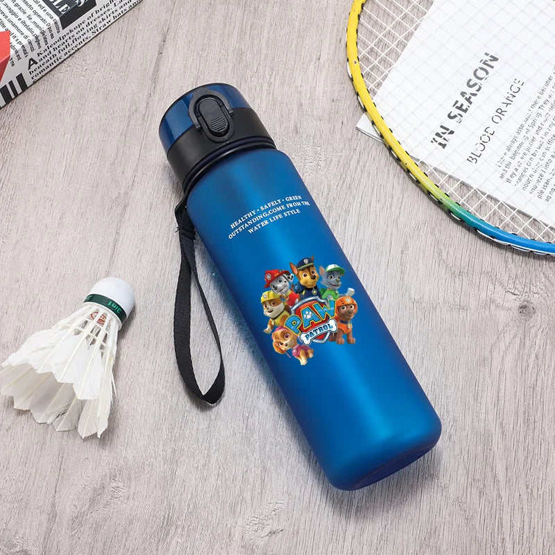 Paw Patrol 650ML Water Bottles Cartoon Anime Pattern Printed Sports Bottle Women Men Outdoor Fashion Cup Birthday Party Gifts
