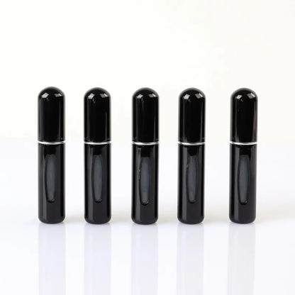 New Hot 5pcs Sets Portable 5ml Perfume Refill Bottle Refillable Spray Scent Pump Empty Atomizer Cosmetic Containers Travel Gift