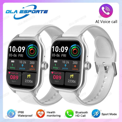 2.01'' Sports SmartWatch Fitness Clock Health Monitor Waterproof Smartwatch Wireless Call Watches For Men Women IOS Andriod 2025