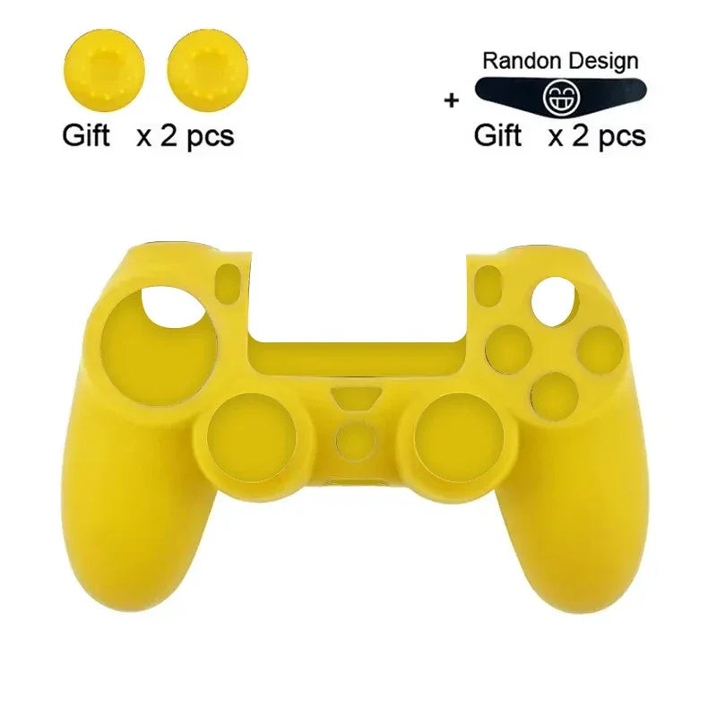 DATA FROG Silicone Protective Case for PS4 Controller – Anti-Slip Soft Cover for PS4 / PS4 Pro / PS4 Slim Gamepad