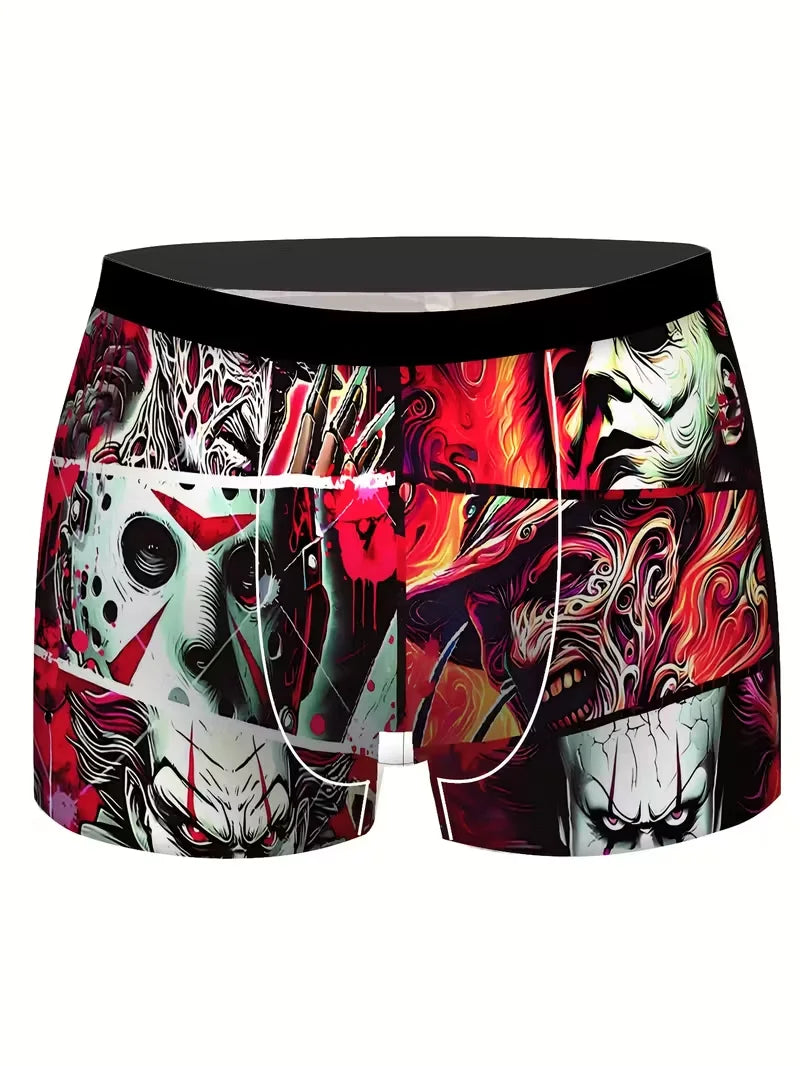 8Pcs Men's Boxer Briefs S-XXXL Soft Polyester Underwear Elastic Waistband Quick-Dry Breathable Lightweight Men Boxer Shorts