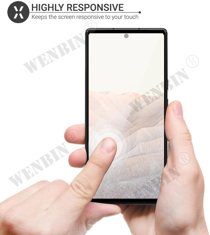 3 Pcs Tempered Glass For Google Pixel 10 9 8 7 6 Pro XL 7A 5A 3 XL Curved Full Cover Screen Protector