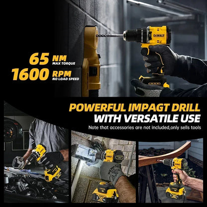 DeWalt DCD805 20V Screwdriver Clave Without Brushes, Compact Drill Tools Driver Battery Impact Wrench, Power Tool Cordless drill