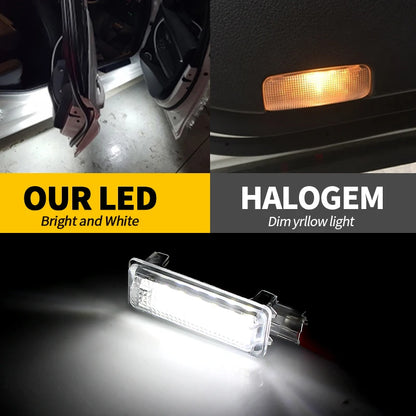 1pc/2pcs Car LED Welcome Projector Courtesy Door Light for Ford Focus Kuga 2013~up Canbus DC12V Bright Interior Led Lights White