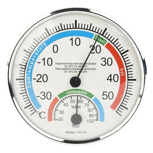 Thermometer Hygrometer Thermo Analog Humidity Temperature Meter Indoor Outdoor Climate Control Garden Thermometer by PDG ibma