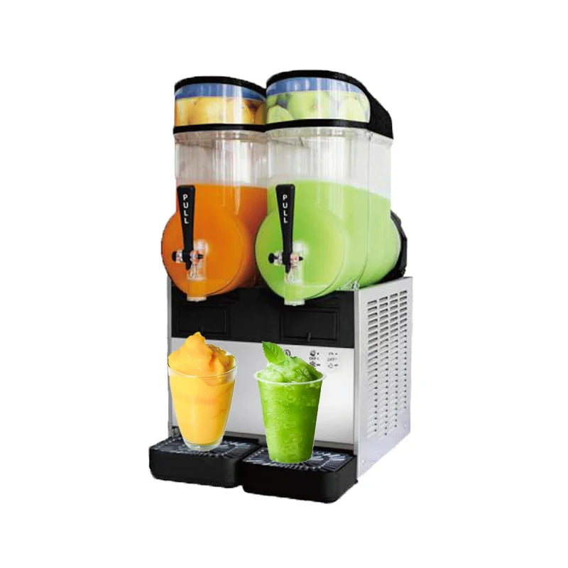 Commercial Fully-Automatic Stainless Steel Snow Cone Machine 12kg/min for Hotel Household Outdoor Use & Snow Cones/Slushies