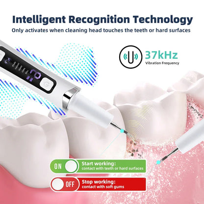 Ultrasonic Dental Scaler Tartar Remover 5 modes with LED Light Household Teeth Cleaning Tools Dental Cleaner Oral Care