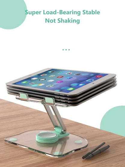 Foldable Tablet Support Office Desk Cell Phone Stand Telephone Versatile Grey Mobile Bracket